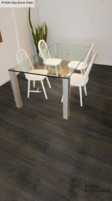 RV826 Elba Eiche Platin - Piso Flotante Kronotex