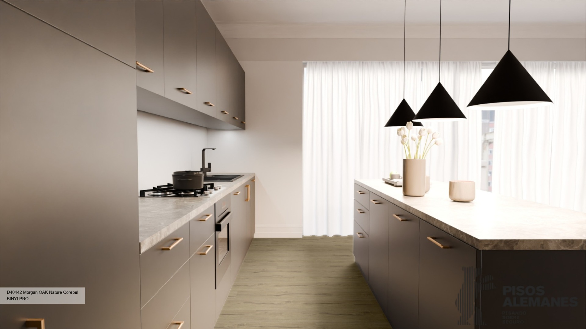 D40442 Morgan Oak Nature AC5 -  Binyl Pro Water Resistant Corepel - Image 1