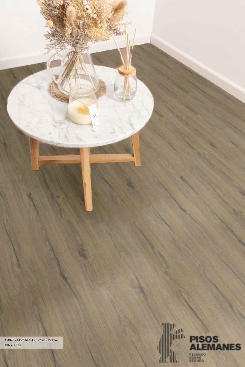 D40482 Morgan Oak Brown AC5 - Binyl Pro Water Resistant Corepel - Image 1