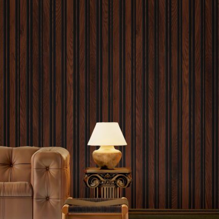 Revestimiento Pared Interior #8 Roble Miel y Negro