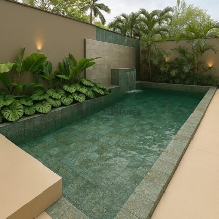 Wave Green 15 x 15 cm