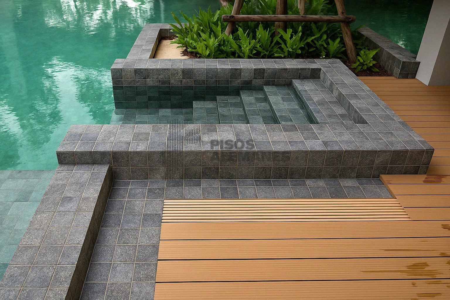 pileta 2 wave black mix Wave Black Mix 15 x 15 cm - Image 1