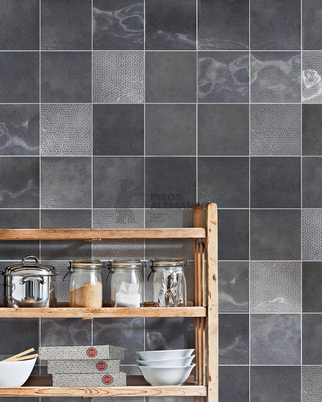 Dolce Gris Brillo 15 x 15 cm