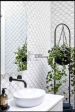 Mosaico Fish Scale White 259 x 273 mm