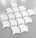 Mosaico Fish Scale White 259 x 273 mm - Image 2