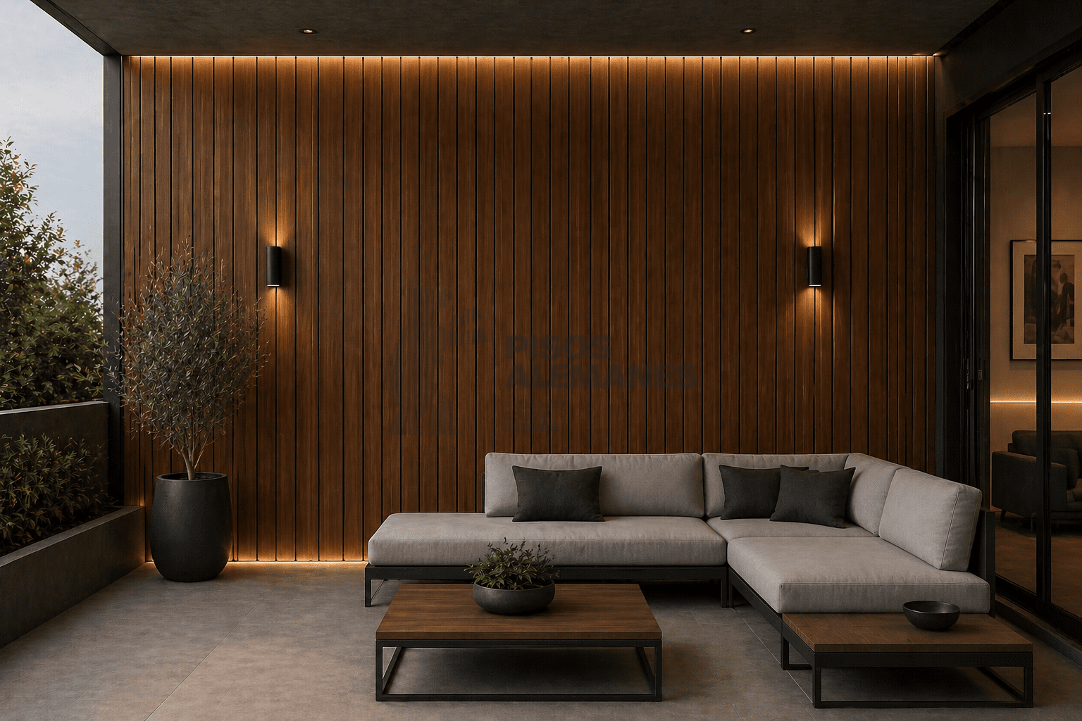 Revestimiento Pared Exterior Lapacho KC06 Linea Horizon