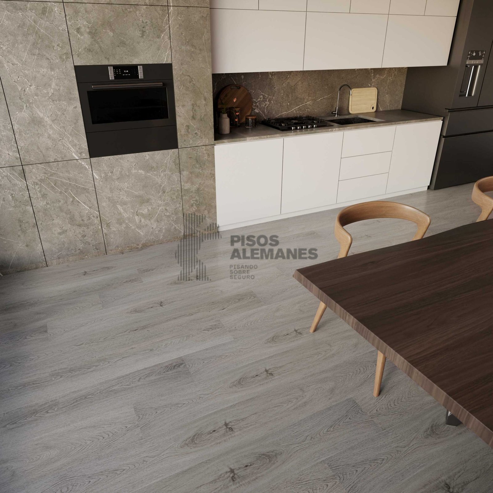 Natural Oak Piso Vinilico SPC 6,5 mm Manto Incluido