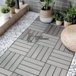 Baldosa Encastrable WPC Roble Gris